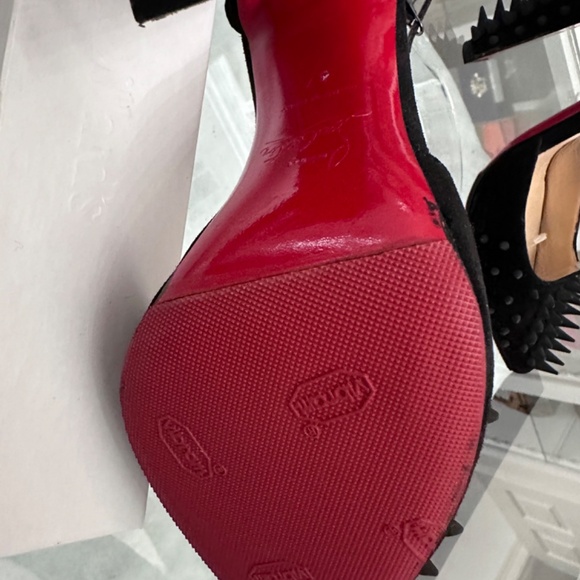 Christian Louboutin Black Spiked Women's Heels - Picture 8 of 12